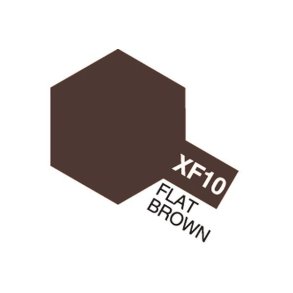 XF-10 Flat Brown, Acrylic Mini 10 ml (penselmaling, mat) - Tamiya